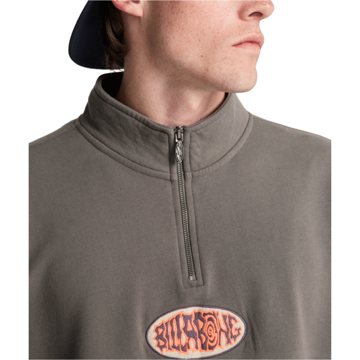 2026 Billabong Mens Core Lord Half Zip Sweatshirt EBYFT00164 - Pewter